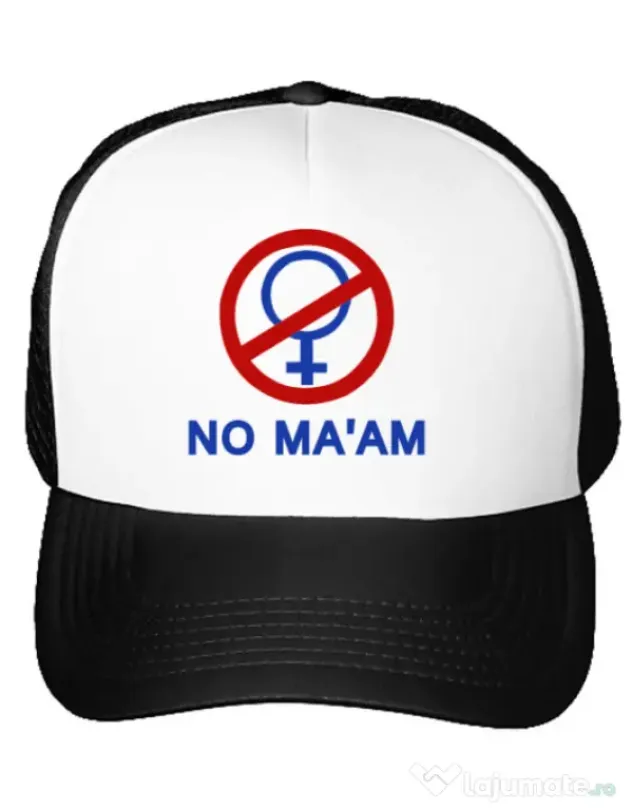Sapca personalizata No ma'am Alb