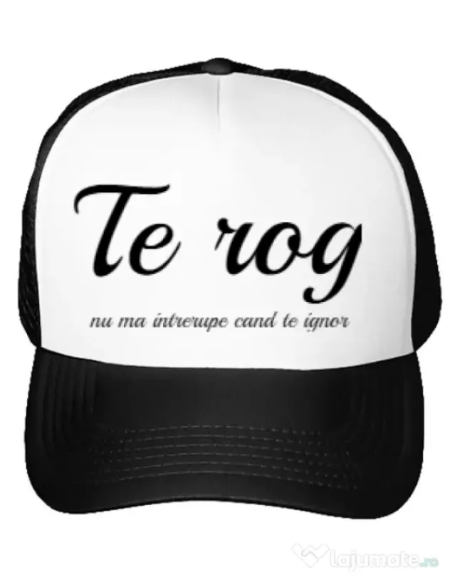Sapca personalizata Nu ma intrerupe Alb