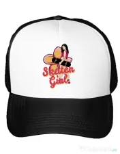 Sapca personalizata Skater Girl Alb 
