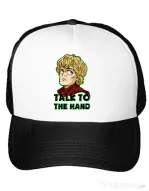 Sapca personalizata Talk to the hand Alb