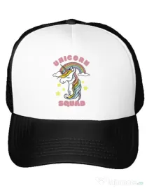 Sapca personalizata Unicorn squad Alb