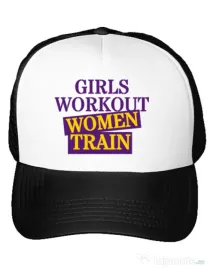 Sapca personalizata Women train Alb