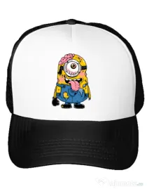 Sapca personalizata Zombie minion Alb