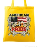 Sacosa din panza American pride Galben