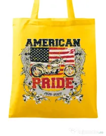 Sacosa din panza American pride Galben