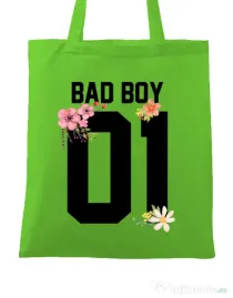Sacosa din panza Bad boy Verde mar