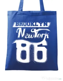 Sacosa din panza Brooklyn Albastru regal