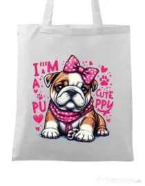 Sacosa din panza BULLDOG 04 Alb