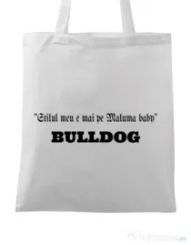 Sacosa din panza BULLDOG 09 Alb
