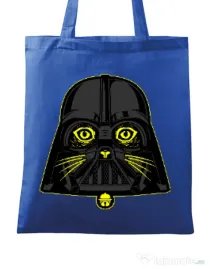 Sacosa din panza Cat Vader Albastru regal