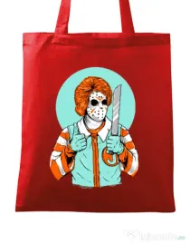 Sacosa din panza Clown killer Rosu