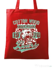 Sacosa din panza Cotton wood Rosu