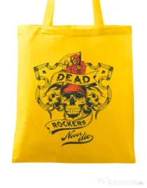 Sacosa din panza Dead rockers Galben