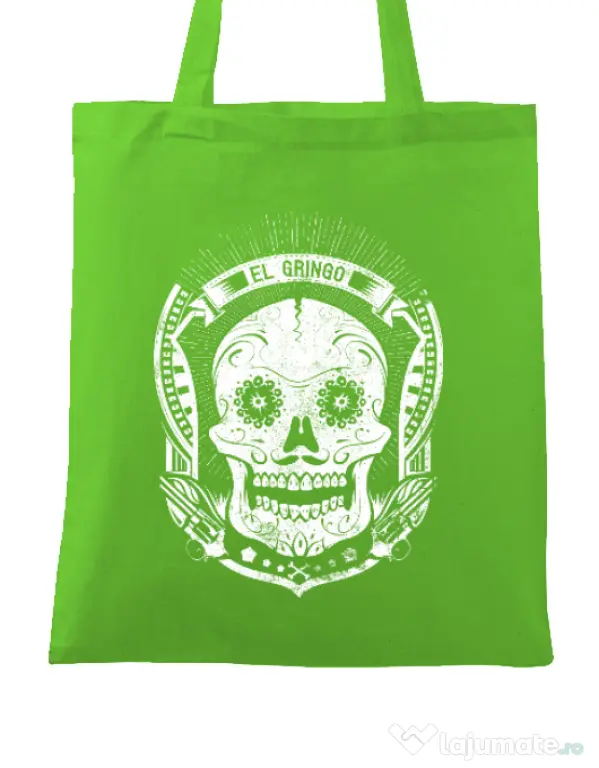 Sacosa din panza El gringo Verde mar
