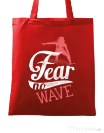 Sacosa din panza Fear no wave Rosu