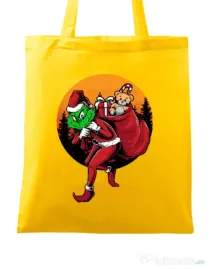 Sacosa din panza Grinch stole Christmas Galben