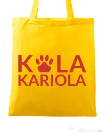 Sacosa din panza Logo Kola Rosu Galben