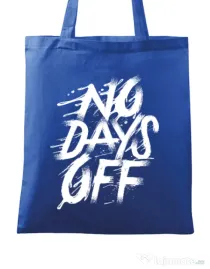 Sacosa din panza No days off Albastru regal