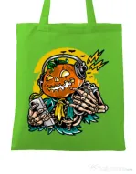 Sacosa din panza Pumpkin Music Verde mar