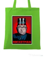Sacosa din panza Rocketman Verde mar