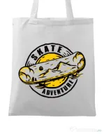 Sacosa din panza Skate adventure Alb