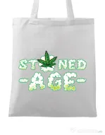 Sacosa din panza Stoned age Alb