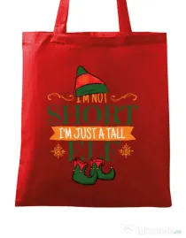 Sacosa din panza Tall Elf Rosu