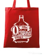 Sacosa din panza The original sinner Rosu