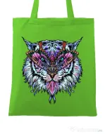 Sacosa din panza Tiger buterfly Verde mar