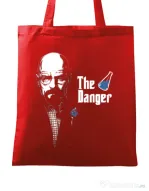 Sacosa din panza Tricou The danger Rosu