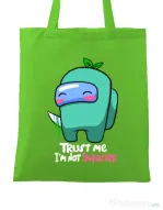 Sacosa din panza Trust me Verde mar