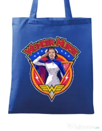 Sacosa din panza Wonder nurse Albastru regal