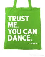 Sacosa din panza You can dance Verde mar