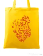 Sacosa din panza Youth has no age Galben