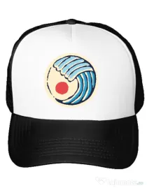 Sapca personalizata Great wave Alb