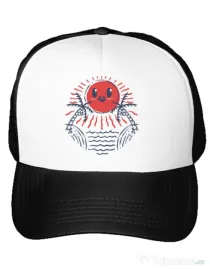 Sapca personalizata Hello sunset Alb