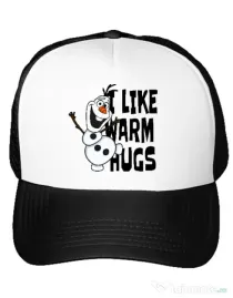 Sapca personalizata I like warm hugs Alb
