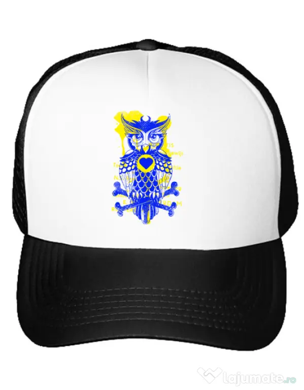 Sapca personalizata Owl Alb