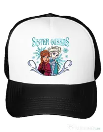 Sapca personalizata Sister Queens Alb