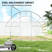 Outsunny Sera de Gradina sera Tunel sera pentru Cultivare Plantelor, legumelor, fructelor din PE | Aosom Romania 