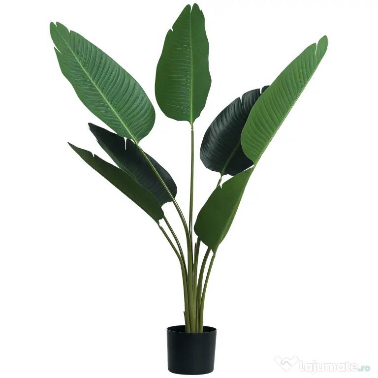 Outsunny Planta Artificiala Strelitzia – 120 cm pentru Interior/Exterior