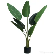 Outsunny Planta Artificiala Strelitzia – 120 cm pentru Interior/Exterior