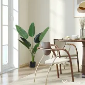 Outsunny Planta Artificiala Strelitzia – 120 cm pentru Interior/Exterior