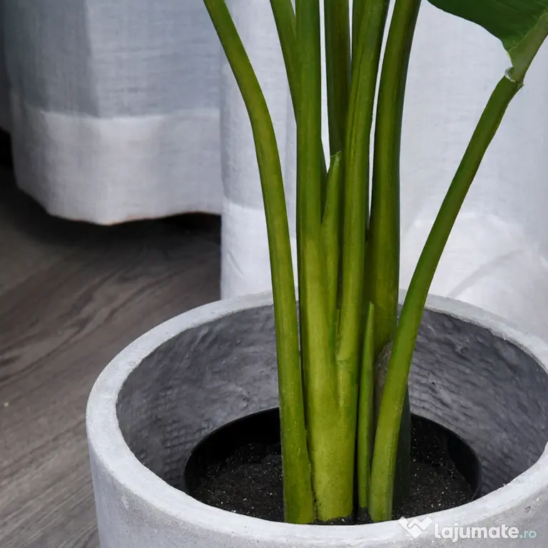 Outsunny Planta Artificiala Strelitzia – 120 cm pentru Interior/Exterior