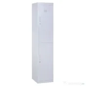 Dulapior Haine din Otel 4 Rafturi 2 Usi cu Inchidere de Siguranta, Gri, 38x46x180cm Vinsetto | Aosom Romania 