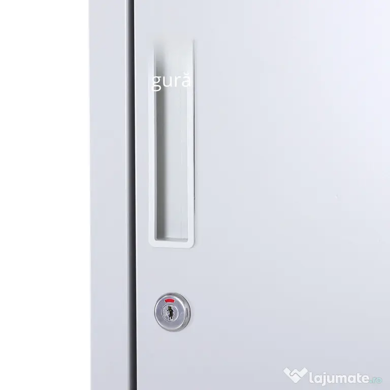Dulapior Haine din Otel 4 Rafturi 2 Usi cu Inchidere de Siguranta, Gri, 38x46x180cm Vinsetto | Aosom Romania
