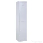 Vinsetto Dulap Metalic din Oțel cu 2 Uși, Casetofon Depozitare Haine și Vestiar, 4 Rafturi cu Închidere de Siguranță, 38x46x180 cm, Gri