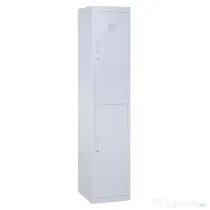 Vinsetto Dulap Metalic din Oțel cu 2 Uși, Casetofon Depozitare Haine și Vestiar, 4 Rafturi cu Închidere de Siguranță, 38x46x180 cm, Gri
