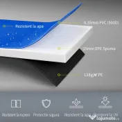 HOMCOM Protectie Margine pentru Trambulină Elastică din PVC Roșu Albastru Galben (Ø305cm ) | Aosom.ro | Aosom Romania