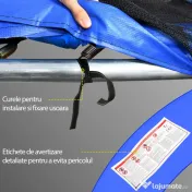 HOMCOM Protectie Margine pentru Trambulină Elastică din PVC Roșu Albastru Galben (Ø305cm ) | Aosom.ro | Aosom Romania